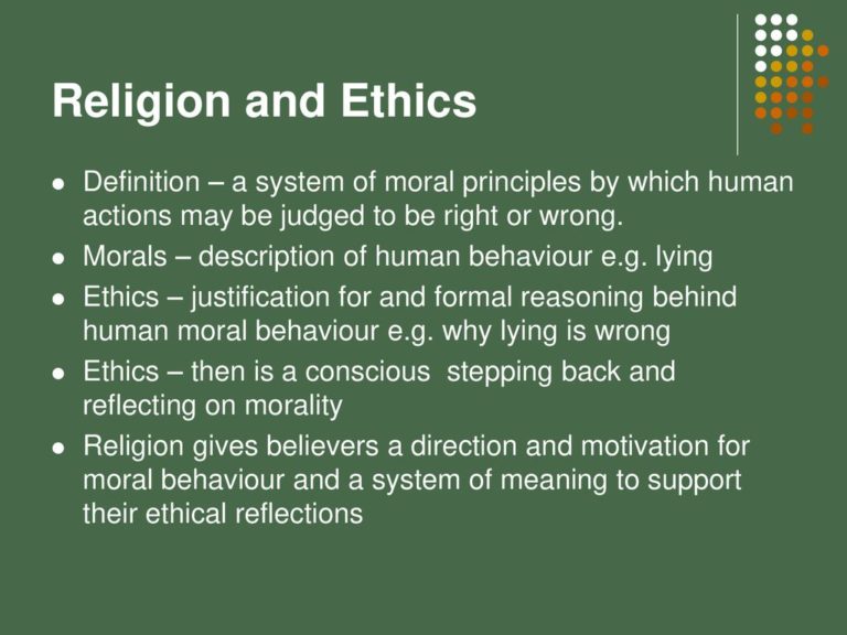 Christian Morality and Ethics: Principles Guiding Personal and Social Conduct