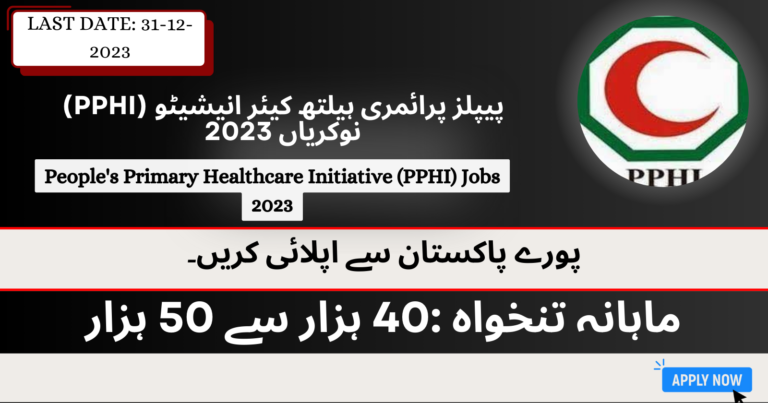 PPHI Sindh Jobs