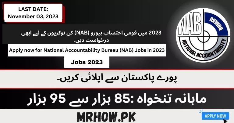 National Accountability Bureau NAB Jobs 2023 | Apply Now