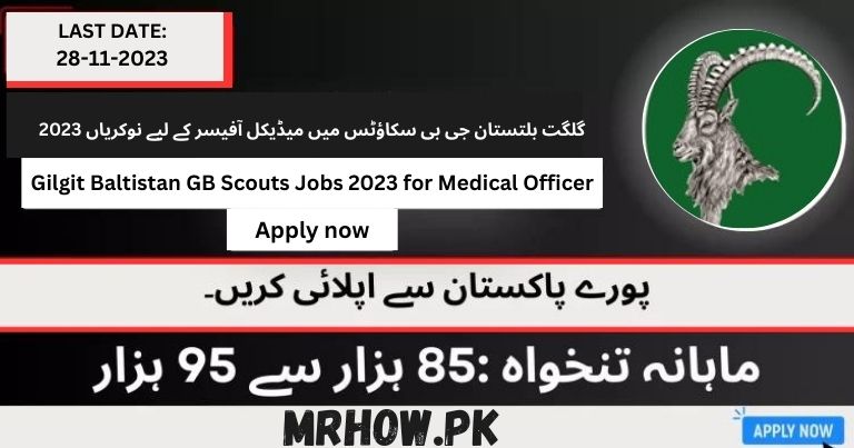 Gilgit Baltistan GB Scouts Jobs 2023 for Medical Officer | Apply Now