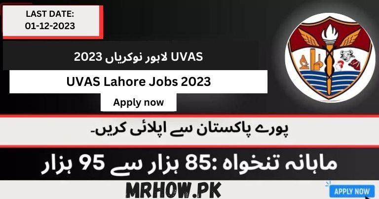 UVAS Lahore Jobs 2023 | Apply Now