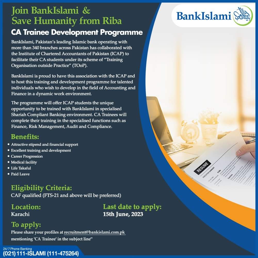 Bank Islami Jobs 2023 in Pakistan